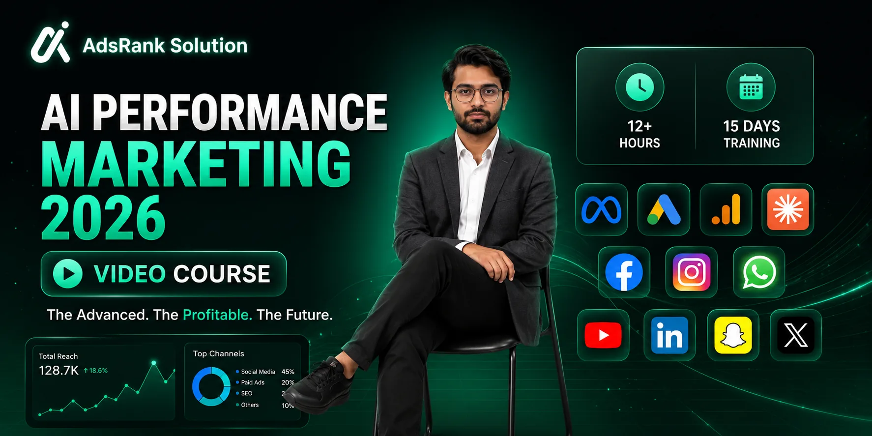 AI Performance Marketing 2026 — AdsRank Solution video course banner